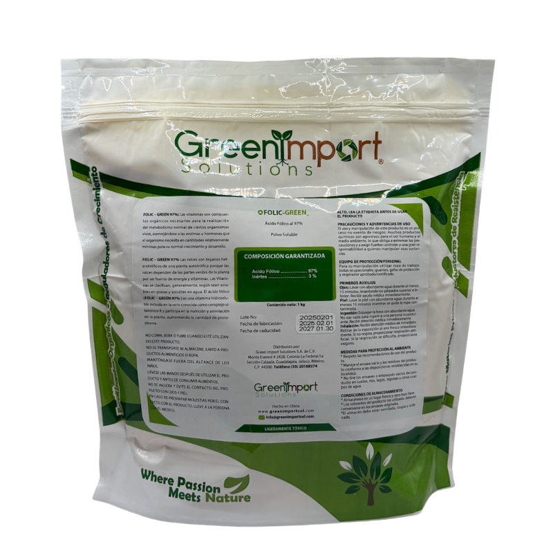 Ácido Fólico FOLIC - GREEN 97%