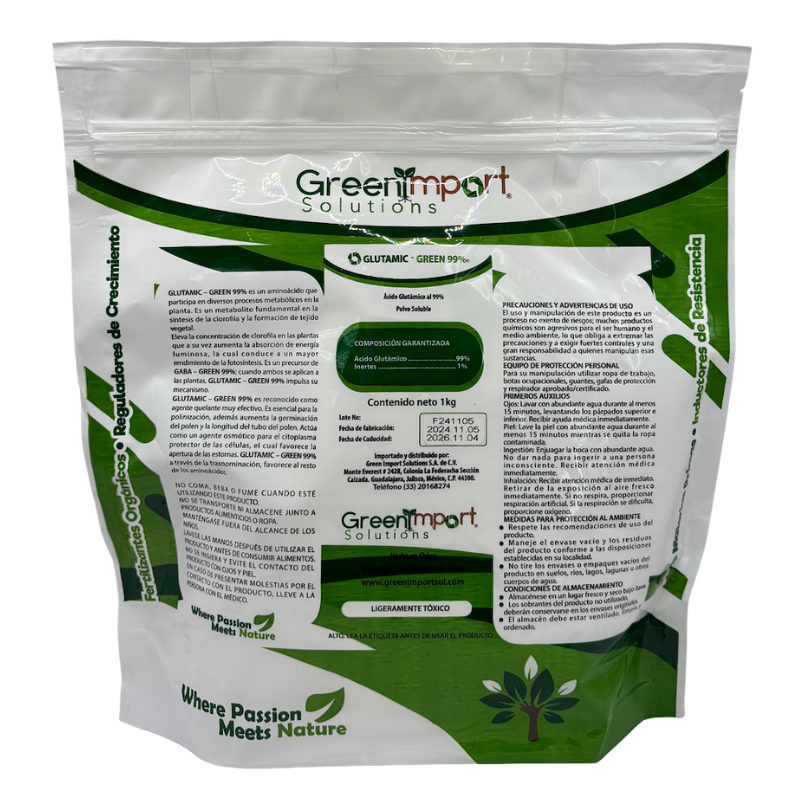 Ácido Glutámico  GLUTAMIC - GREEN 99%